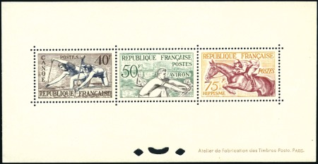Stamp of Olympics 1953 Helsinki Olympics set "épreuves de luxe" in t
