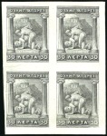 Stamp of Olympics 1906 Olympics 30l proofs on card in green on white