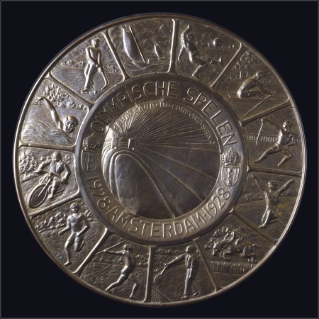Stamp of Olympics » 1928 Amsterdam » Memorabilia 1928 Amsterdam commemorative tin plate, 50cm