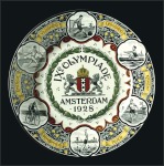 Stamp of Olympics » 1928 Amsterdam » Memorabilia 1928 Olympic commemorative multi-coloured plate
