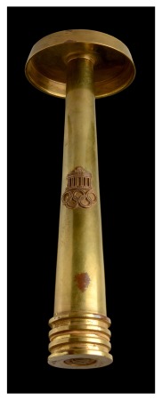 Stamp of Olympics Torches: Commemorative torch in solid bronze, 24.5