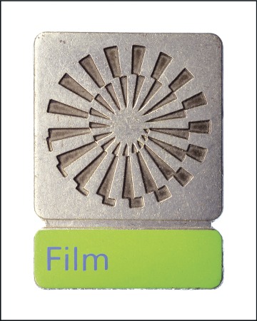 Stamp of Olympics Badges: 1972 Film Badge, silvered, 25mm x 35mm, gr