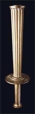 Stamp of Olympics 1960 Rome official torch in bronze aluminium, 39.5