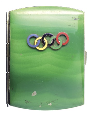 Stamp of Olympics Miscellaneous: 1936 Silvered cigarette case painte