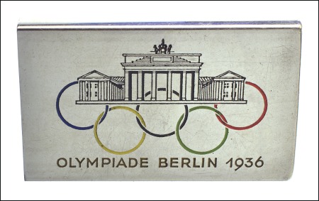 Stamp of Olympics Miscellaneous: 1936 Silvered matchbox cover, with 
