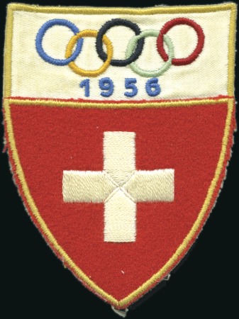Stamp of Olympics » 1956 Cortina d'Ampezzo 1956 Cortina arm patch for the Swiss team showing 
