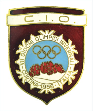 Stamp of Olympics » 1956 Cortina d'Ampezzo 1956 Cortina International Olympic Committee badge