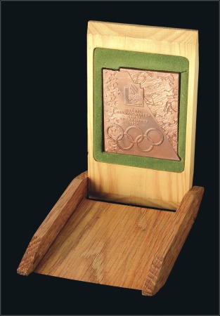 Stamp of Olympics 1994 Lillehammer participation medal, incl. origin