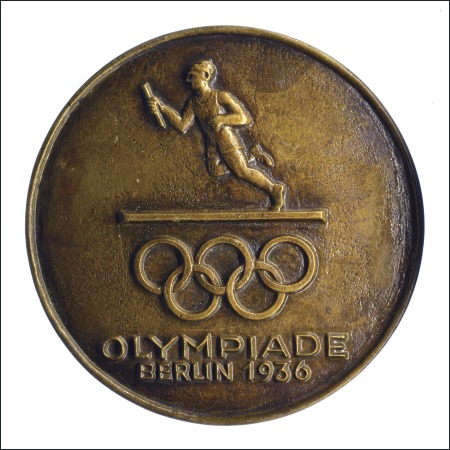 Stamp of Olympics Miscellaneous: Metal circular plaque (97mm), with 