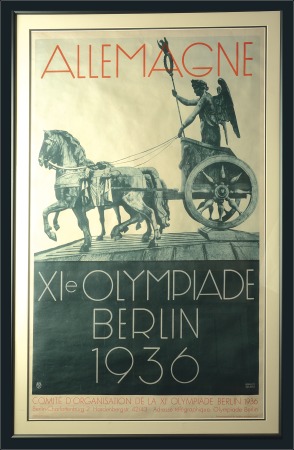 Stamp of Olympics Posters: 1936 Official Brandenburg Gate Quadriga O