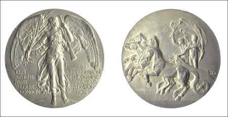 Stamp of Olympics » 1908 London 1908 London participation medal in pewter, 51mm, b