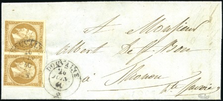 Stamp of Auction catalogues DOUVAINE Rare cachet sarde DOUVAINE 26 juin 60 sur