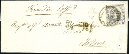 Stamp of Italian States » Modena 1859 Provisional Government 20c Violet-slate tied 