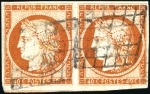 Stamp of France 1849 40c orange, obl. PC, belle nuance profonde, T