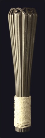 Stamp of Olympics Official Torch: 1968 Dark Metal with rope handle, 