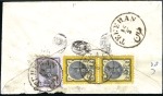 Stamp of Unknown 1876 1 Shahi and 2nd Portrait 2 Shahi pair, tied o