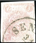Stamp of Unknown 1876 1 Kran red, used selection of six singles, va