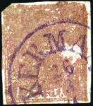 Stamp of Unknown 1876 1 Kran red, used selection of six singles, va