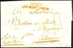 Stamp of France 1794-1800, Groupe de 6 lettres avec MP d'armée don