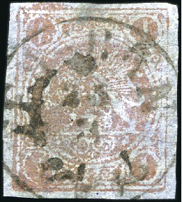 Stamp of Unknown 1878 1 Tolman bronze red on blue pelure paper, Typ