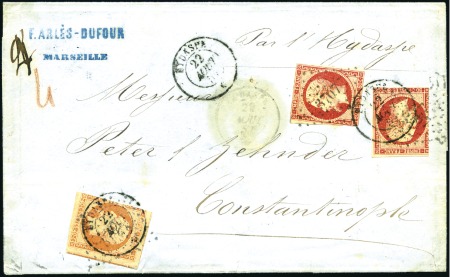 Stamp of Auction catalogues HYDAPSE: Càd du 22 AOUT 57 sur lettre de Marseille