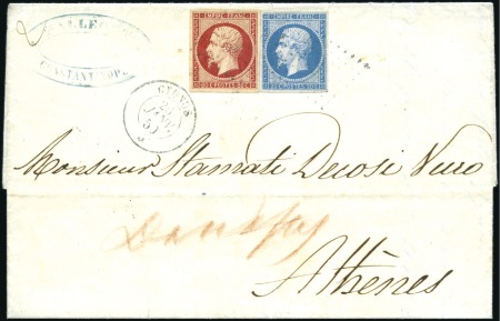 Stamp of Auction catalogues CYDNUS: Càd du 25 JANV 59 sur lettre en double por