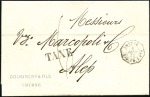 Stamp of Auction catalogues SMYRNE PAQ. FR. X N°4: Lettre de Smyrne pour Alep 