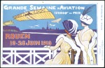 Stamp of France » Poste Aérienne 1910 (Juin 19-26) Semaine d'Aviation Rouen 6 Carte