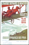 Stamp of France » Poste Aérienne 1910 (Juin 19-26) Semaine d'Aviation Rouen 6 Carte