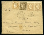 Stamp of France » Collections 1853-78, Excellent ensemble de +40 lettres paquebo