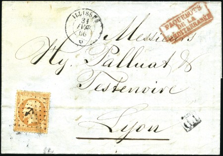 Stamp of Auction catalogues ILLISSUS: Càd du 31 MAI 66 sur lettre de Brousse p