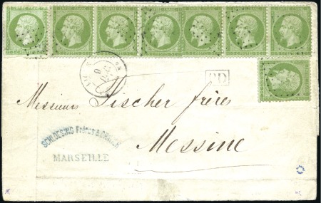 Stamp of Auction catalogues LIGNE U PAQ. FR. N°3: Lettre de Marseille pour Mes