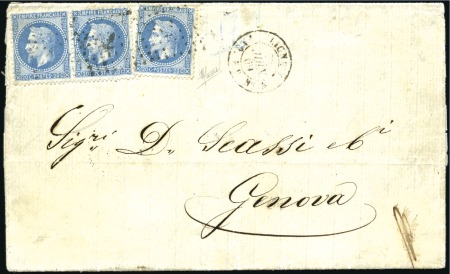 Stamp of Auction catalogues LIGNE Y PAQ. FR. N°1: Lettre de Gallipoli pour Gên