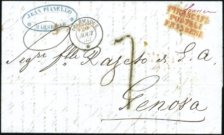 Stamp of Auction catalogues TELEMAQUE: Càd du 20 AOUT 53 sur lettre de Marseil