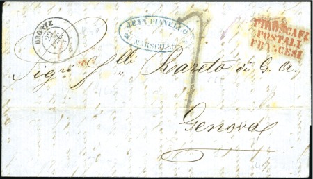 Stamp of Auction catalogues ORONTE: Càd du 29 DEC 53 sur lettre de Marseille p