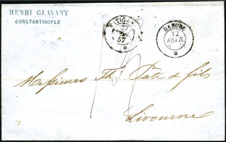 Stamp of Auction catalogues DANUBE & VATICAN: Càd du 12 FEVR 57 pour le premie
