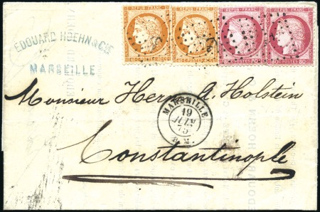 Stamp of Auction catalogues DONNAI: Lettre de Marseille pour Constantinople af