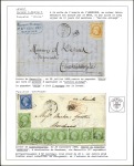 Stamp of Auction catalogues COLLECTION - LIGNE DU LEVANT: 1839-66, Reste de co