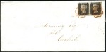 Stamp of Great Britain » 1840 1d Black and 1d Red plates 1a to 11 1840 (May 7) Wrapper from London to Carlisle with 