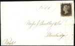 Stamp of Great Britain » 1840 1d Black and 1d Red plates 1a to 11 1840 (May 22) Wrapper from Liverpool to Stourbridg