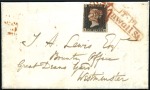 Stamp of Great Britain » 1840 1d Black and 1d Red plates 1a to 11 1840 (May 28) Entire sent within London with 1d bl