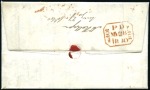 Stamp of Great Britain » 1840 1d Black and 1d Red plates 1a to 11 1840 (May 28) Entire sent within London with 1d bl