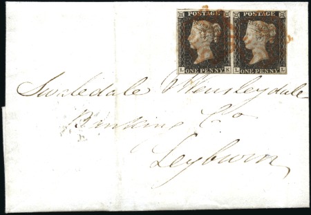 Stamp of Great Britain » 1840 1d Black and 1d Red plates 1a to 11 1840 (May 29) Wrapper sent within Yorkshire from B