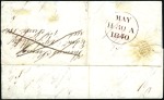 Stamp of Great Britain » 1840 1d Black and 1d Red plates 1a to 11 1840 (May 30) Lettersheet sent within Edinburgh wi