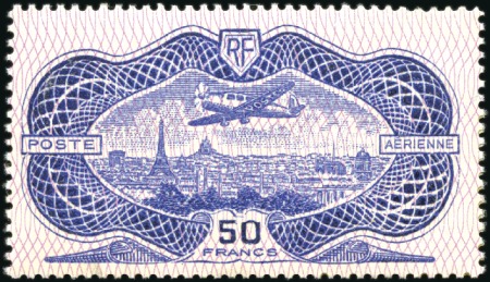 Stamp of France 1936 50F vert et 50F burelé, plus Poste 252 et 269