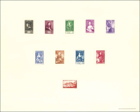 Stamp of Colonies françaises » Monaco 1939 Série des Princes et Princesses, trois épreuv
