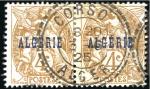 Stamp of Colonies françaises » Algérie 1860-1960, Superbe collection d'oblitération d'Alg