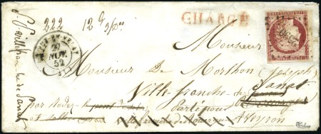 Stamp of France Tarif du 01.07.1850: Lettre chargé du 2è échelon d