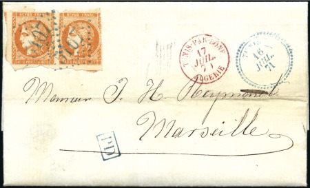 Stamp of France 1870-71, Lot de 32 lettres sur les BORDEAUX dont b