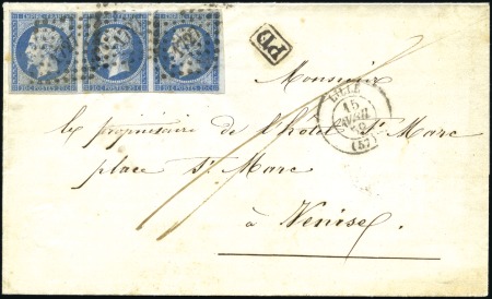 Stamp of France Deux lettres pour la Vénétie au 1er et 2è échelon 